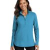 Port Authority Woman's Double Knit 1/4 zip Performance Top - Image 6