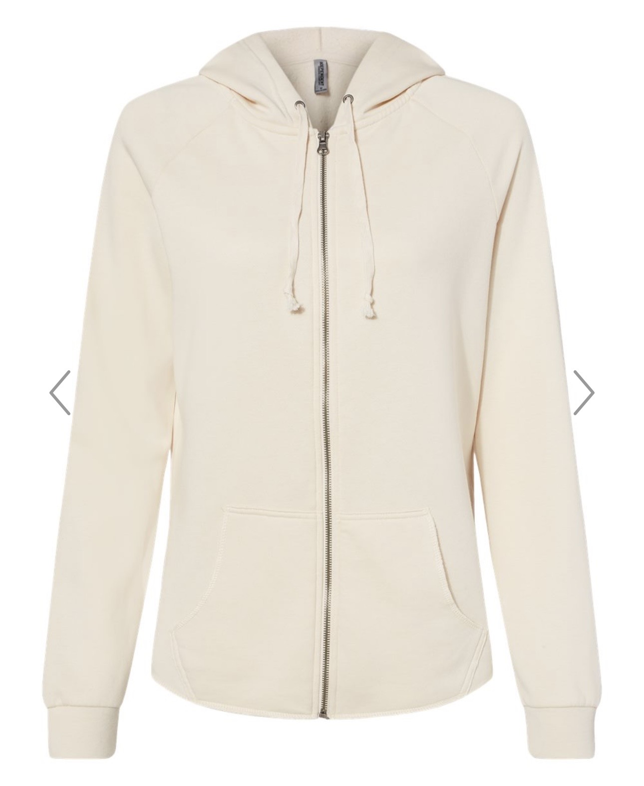 Ladies California Wave Wash Zip Hoodie - Image 5