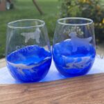 GRCA Etched Wine Glasses